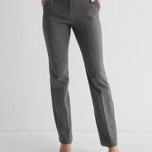 Dark Gray Pinstripe Women's Express Editor Slacks (Suit Pants)